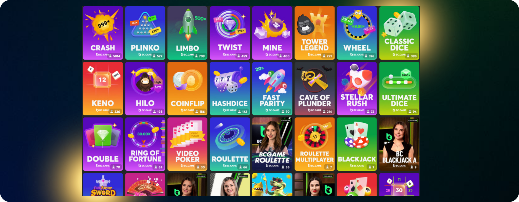 BC.Game: 5000+ गेम खेलें